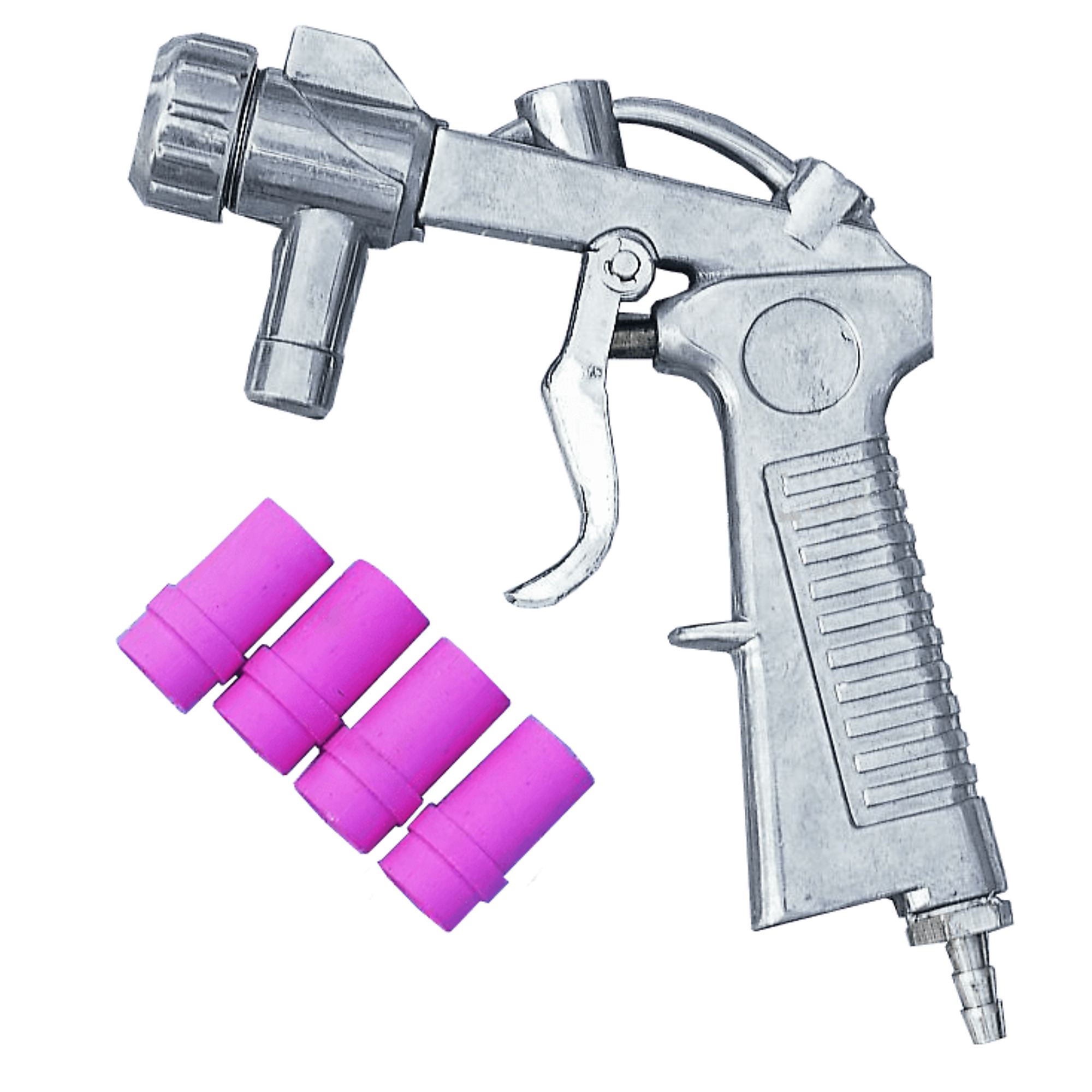 Homak, Abrasive Blaster Gun With 4 Nozzles, Four ceramic nozzles: 4mm, 5mm, 6mm, and 7mm, Model #  RP900